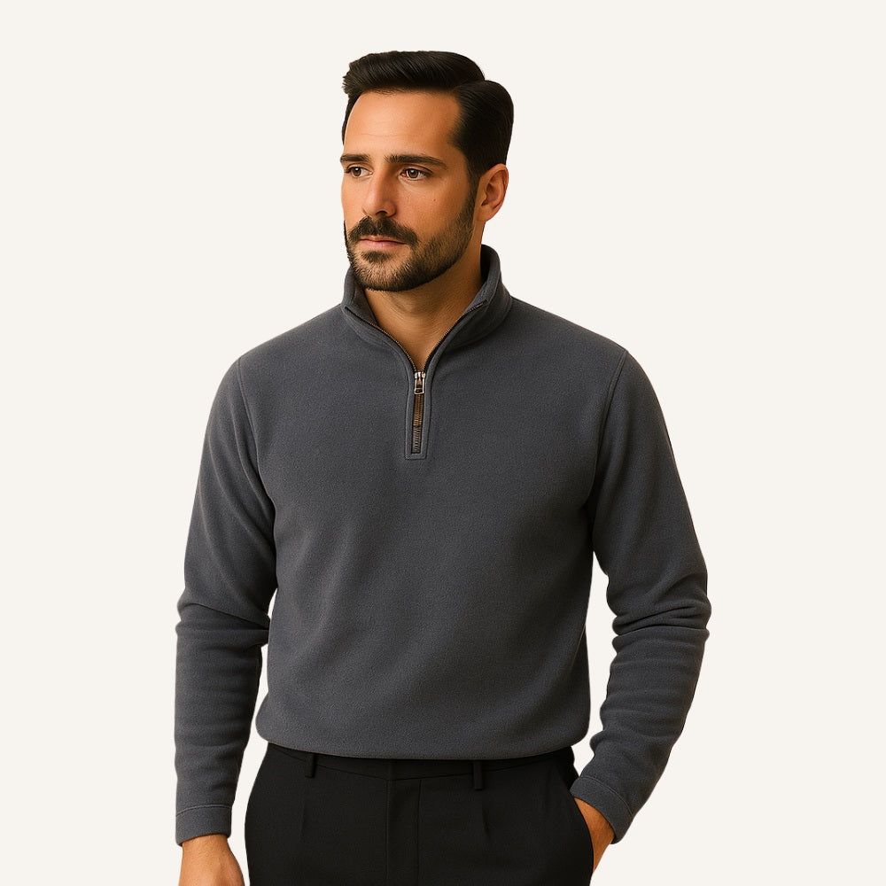Pull Piemonte pour homme à demi-fermeture éclair