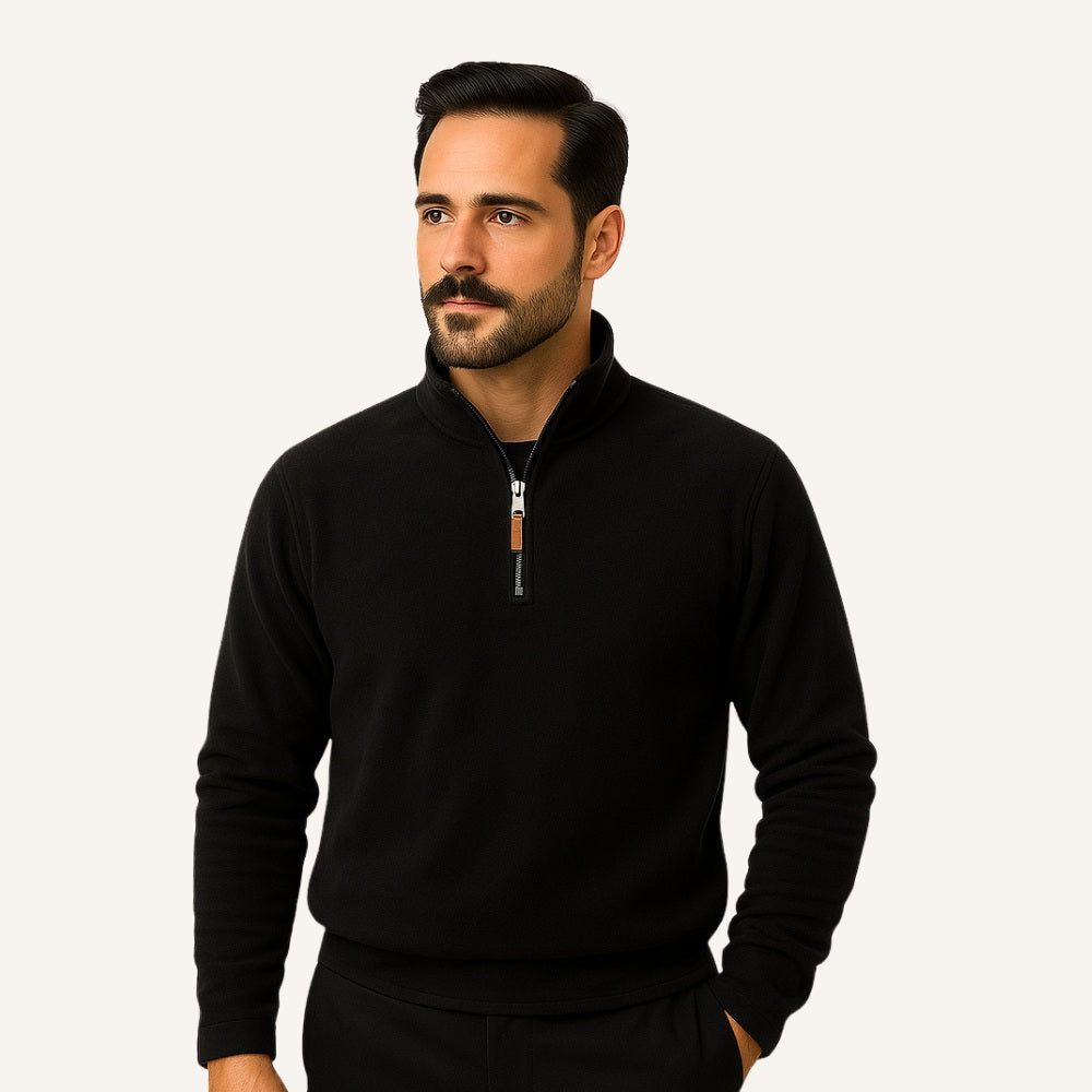 Pull Piemonte pour homme à demi-fermeture éclair