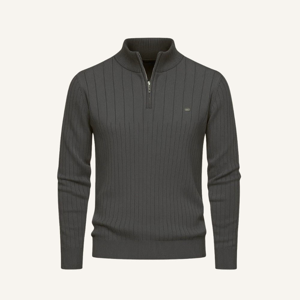 Pullover Verri Herren Stehkragen mit Reißverschluss