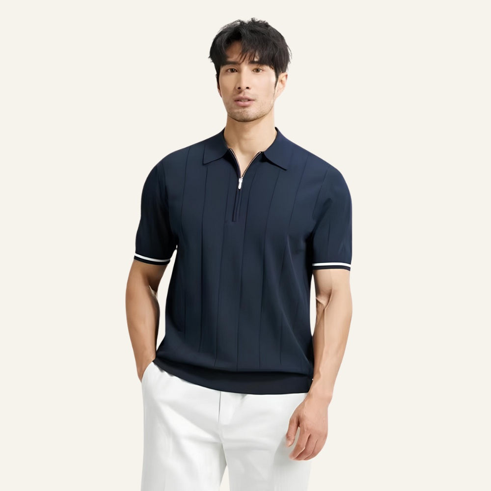 Polo Valence pour homme à demi-fermeture éclair