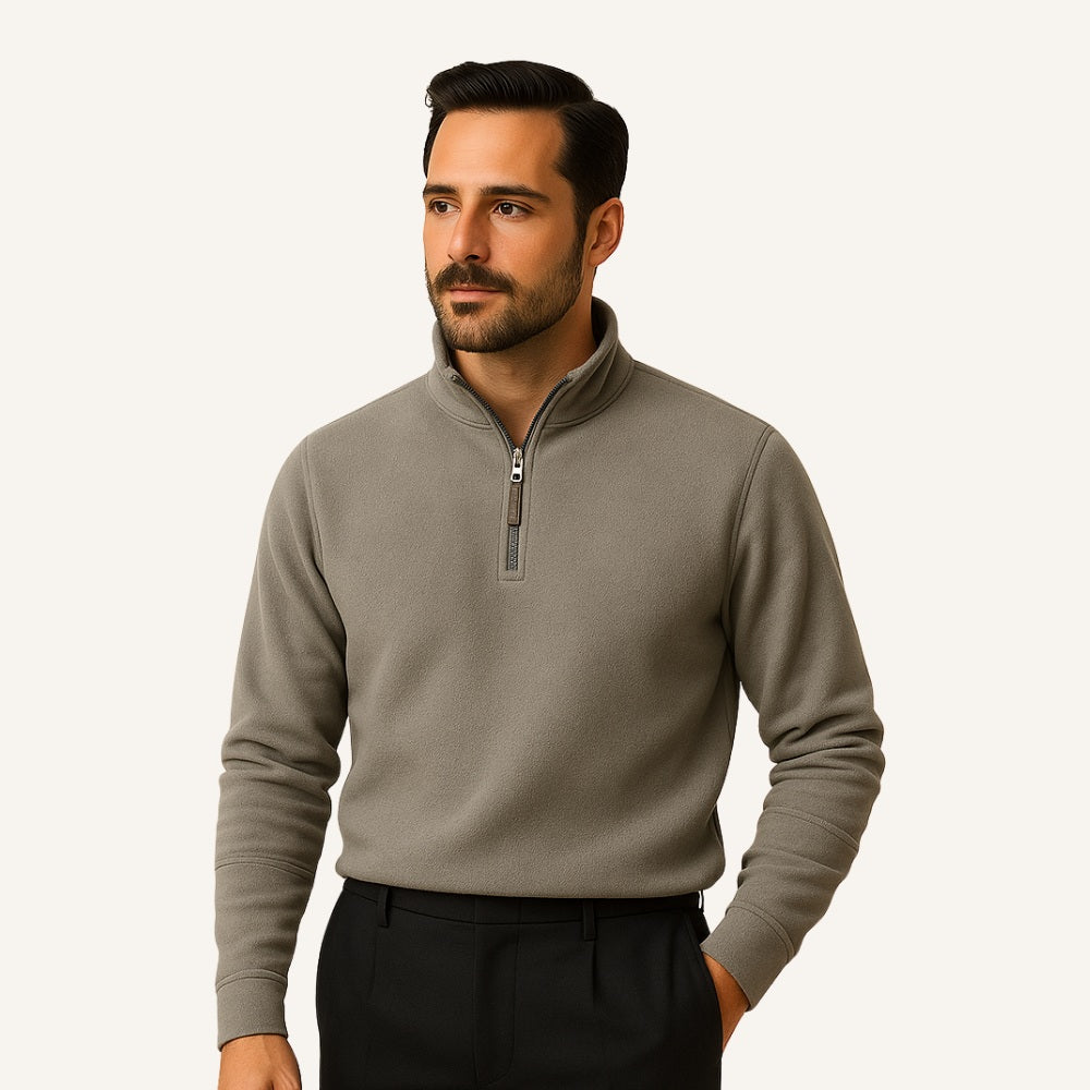Pull Piemonte pour homme à demi-fermeture éclair