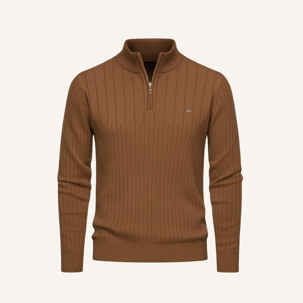 Pullover Verri Herren Stehkragen mit Reißverschluss