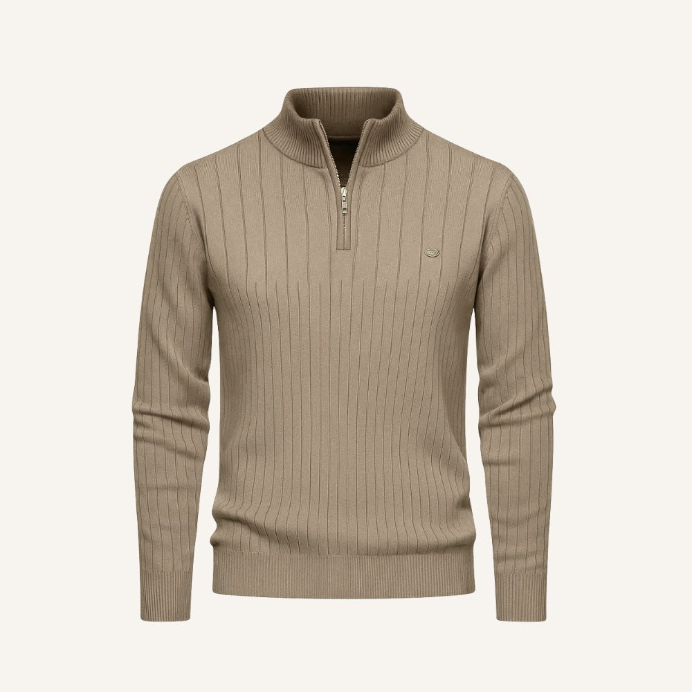 Pullover Verri Herren Stehkragen mit Reißverschluss