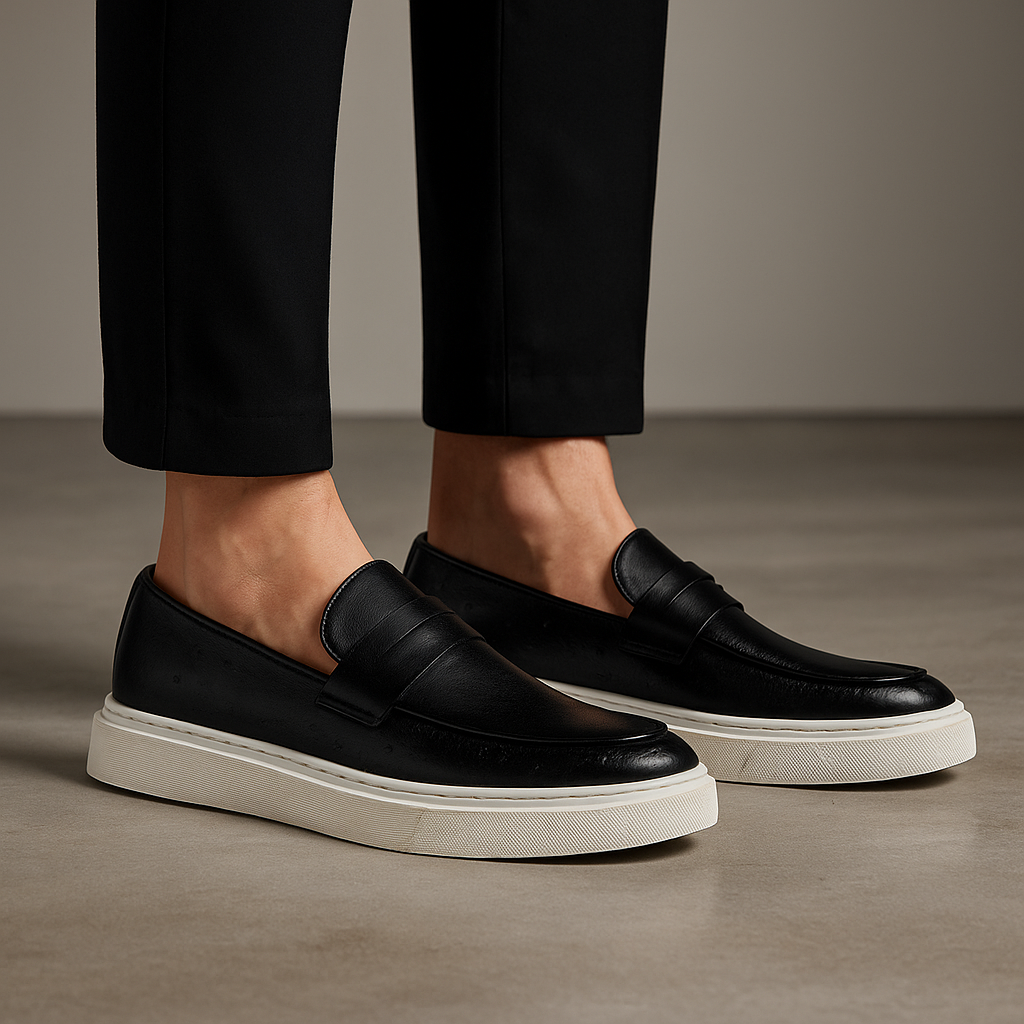 Mocassins Miliani pour homme en cuir italien