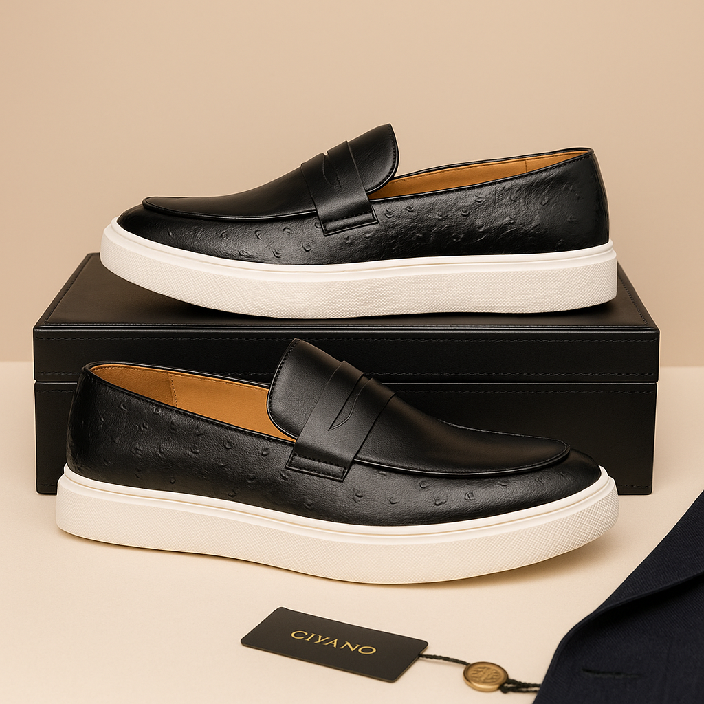 Mocassins Miliani pour homme en cuir italien