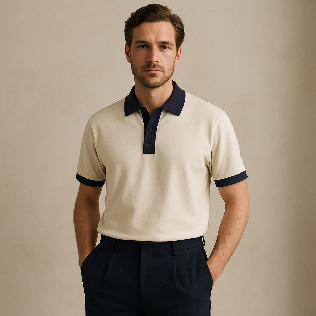 Polo Vittore uni pour homme