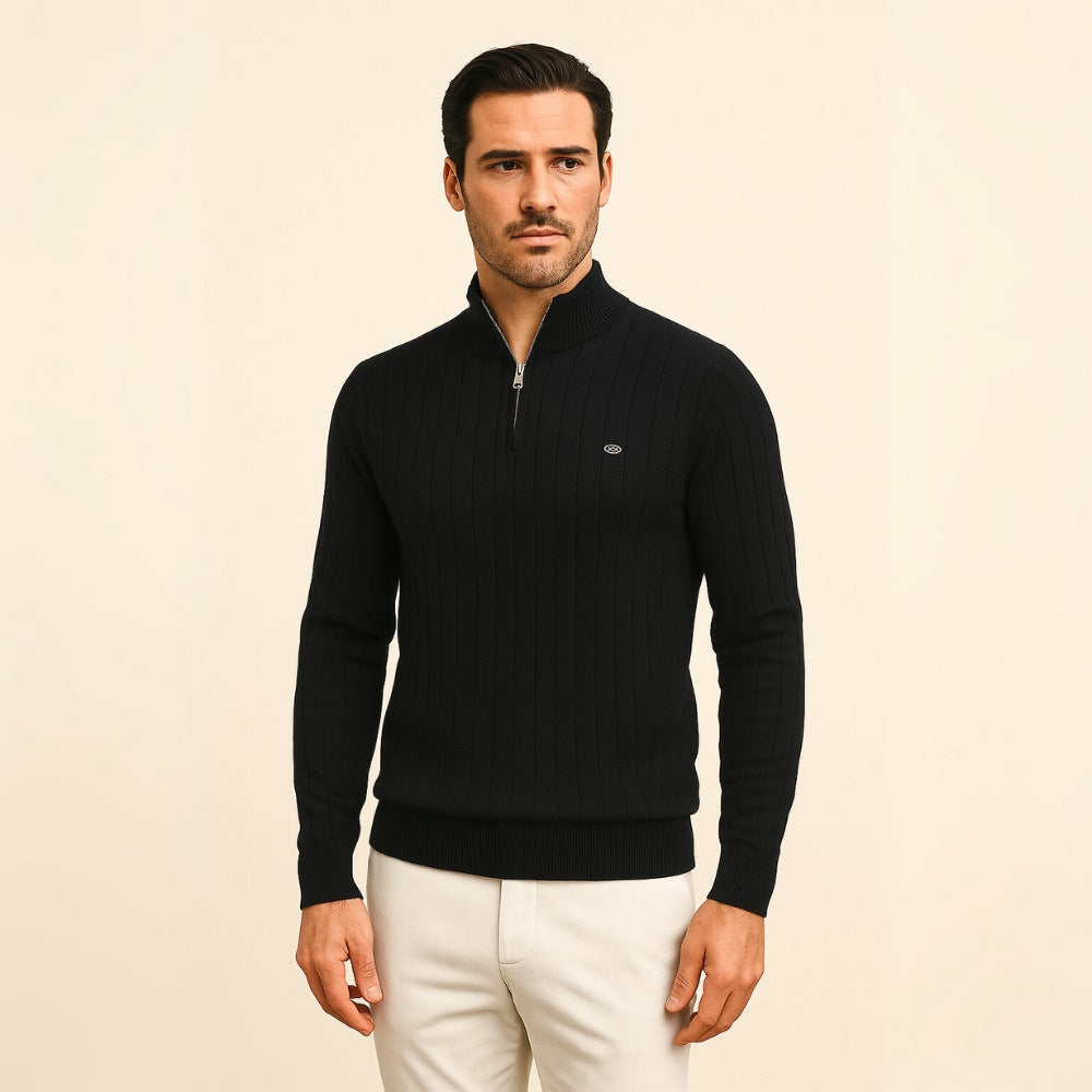Pull Verri pour homme à col haut zippé
