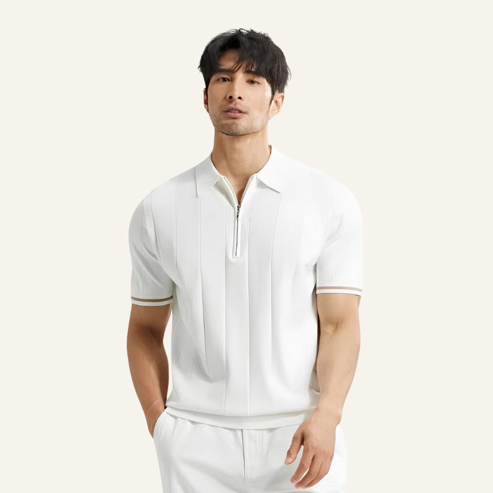 Polo Valence pour homme à demi-fermeture éclair