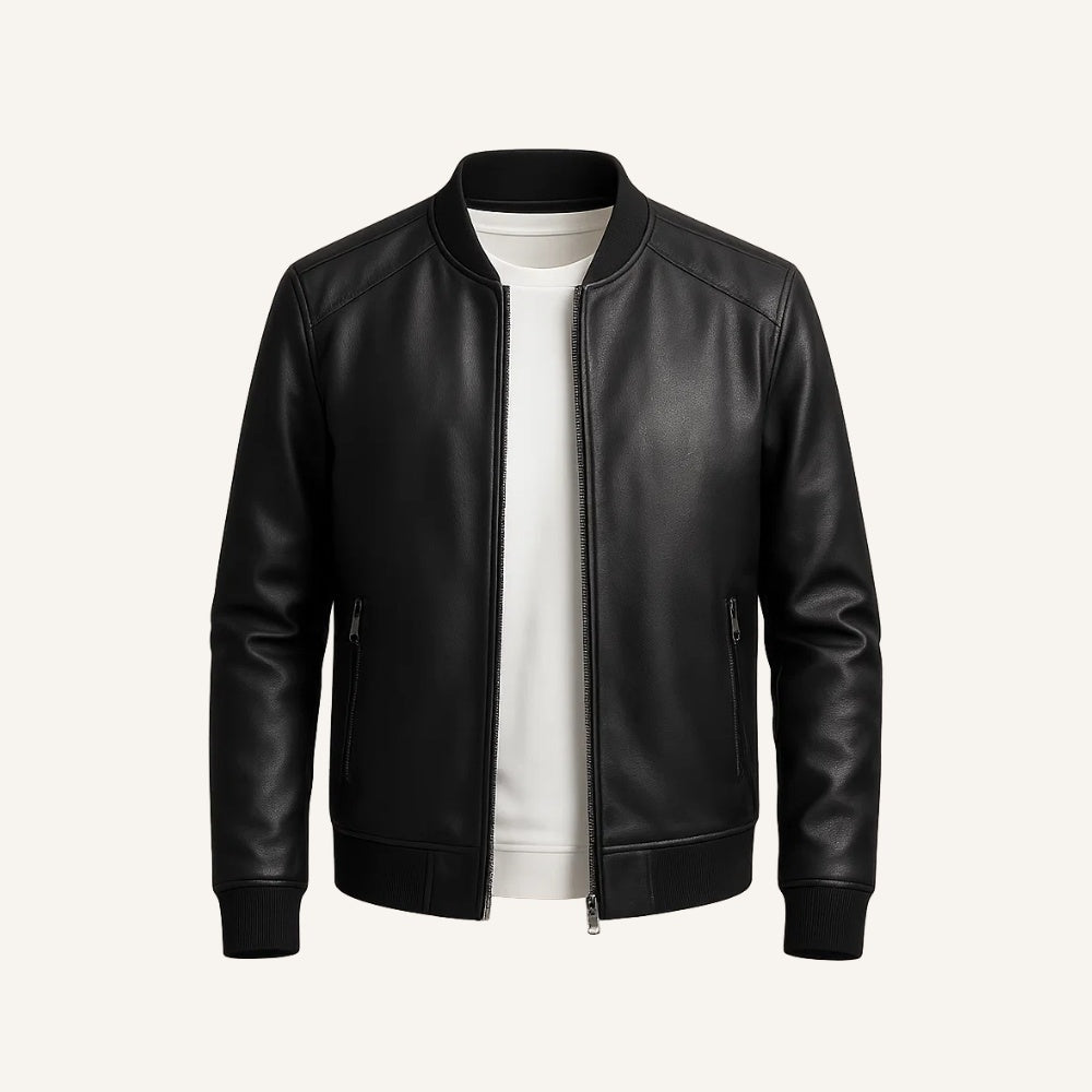 Jacke Gran Nero Herren Leder