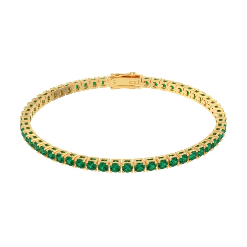 Tennis Bracelet Cassis Green