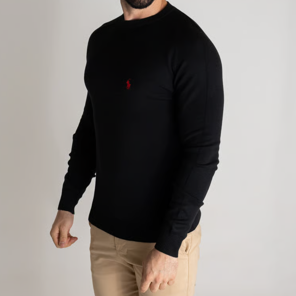 Feinstrick-Pullover mit Rundhalsausschnitt