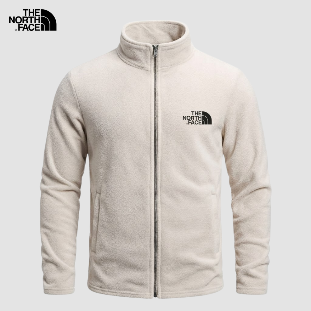 Klassische Fleecejacke mit Reißverschluss