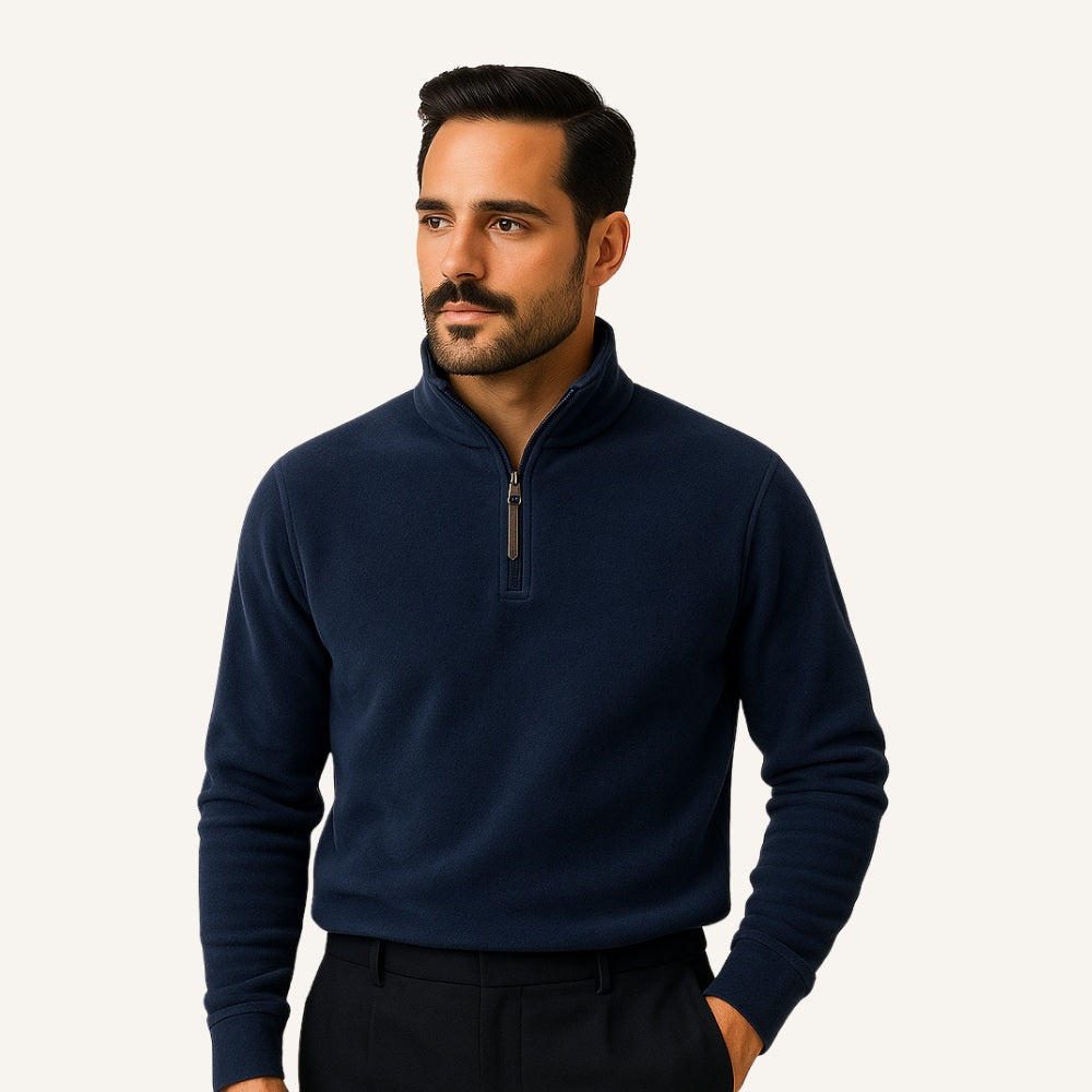 Pull Piemonte pour homme à demi-fermeture éclair