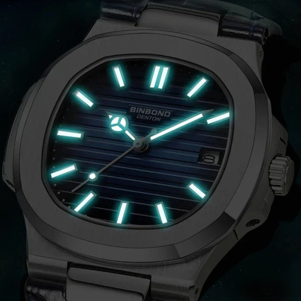 Montre Luxe en cuir marron