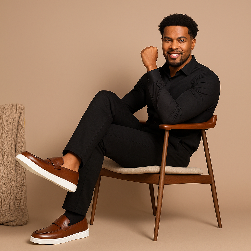 Mocassins Miliani pour homme en cuir italien