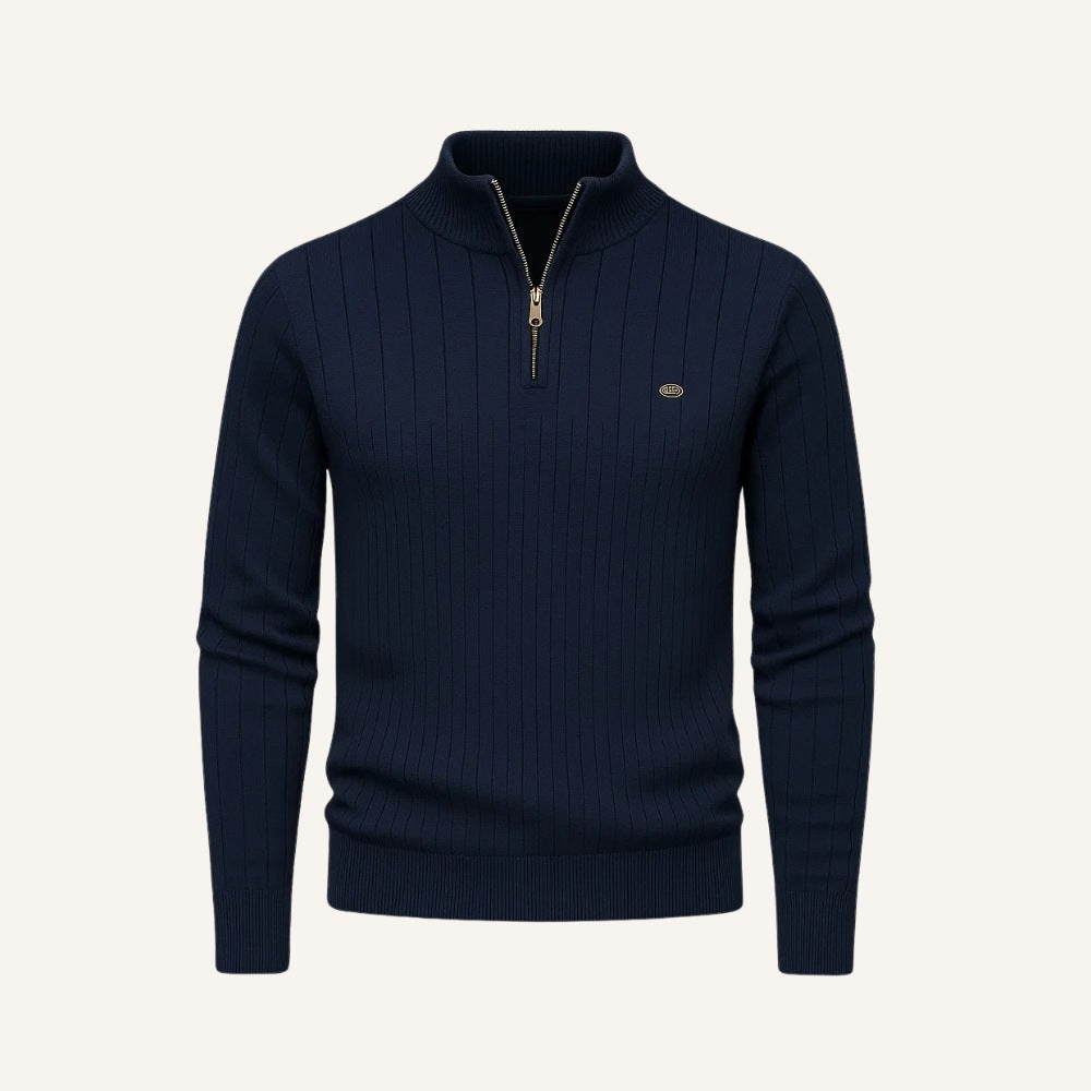 Pull Verri pour homme à col haut zippé