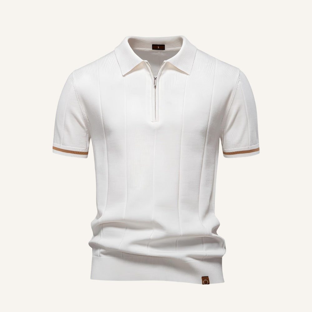Polo Vissori pour homme à demi-fermeture éclair