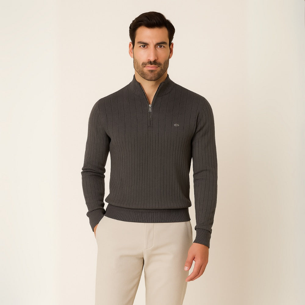 Pull Verri pour homme à col haut zippé