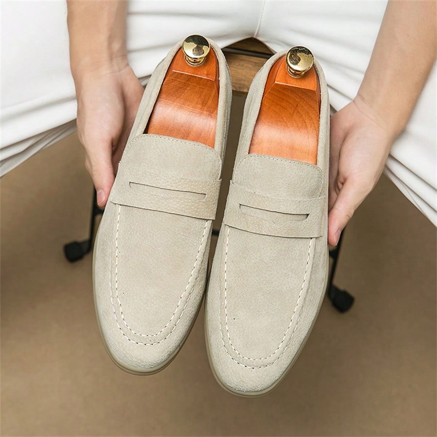 Mocassins Master pour homme en suède