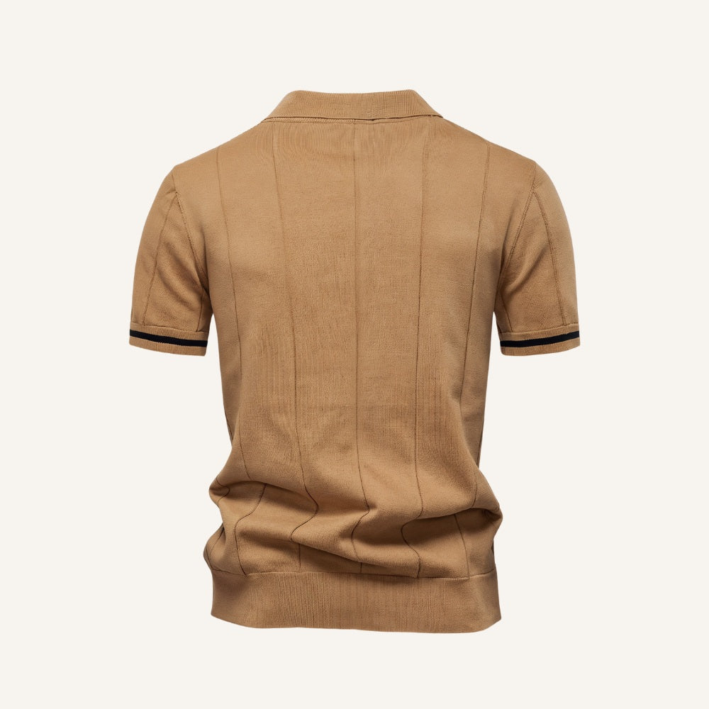 Polo Vissori pour homme à demi-fermeture éclair