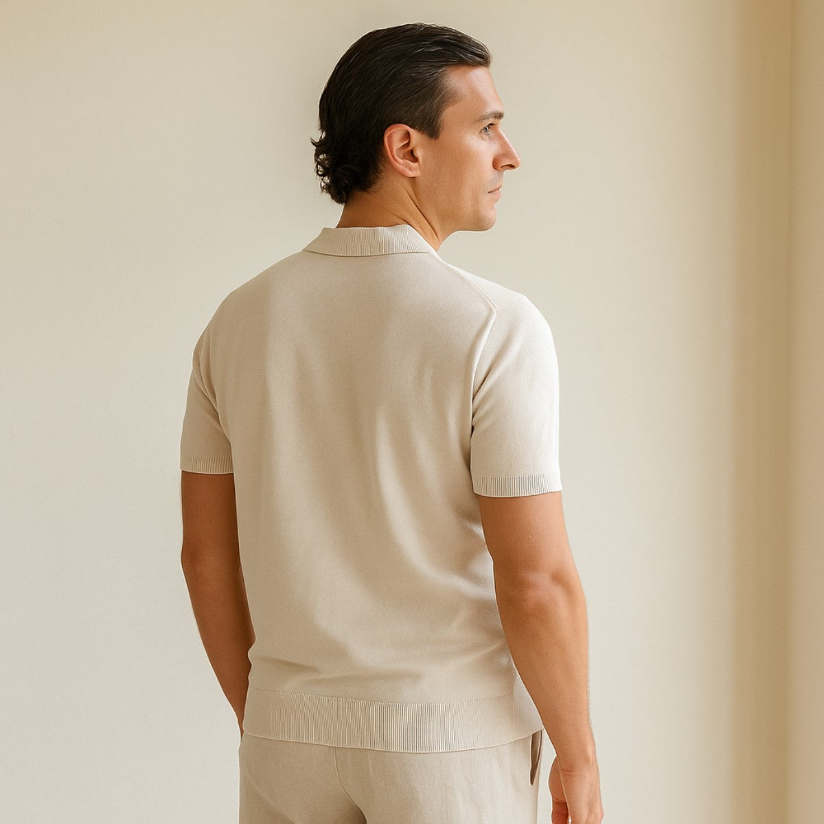 Polo Montelle en maille rayée